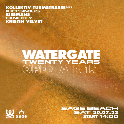 WATERGATE 20 YEARS OPEN AIR