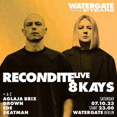 W21 YEARS PRESENTS: Recondite & 8Kays