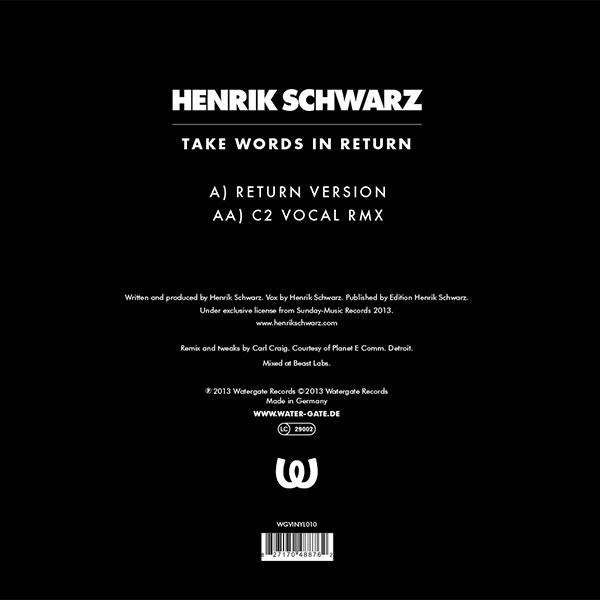 Henrik Schwarz Take Words In Return